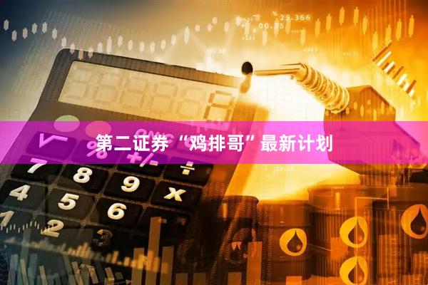 第二证券 “鸡排哥”最新计划