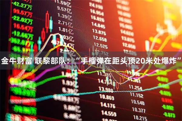 金牛财富 联黎部队：“手榴弹在距头顶20米处爆炸”