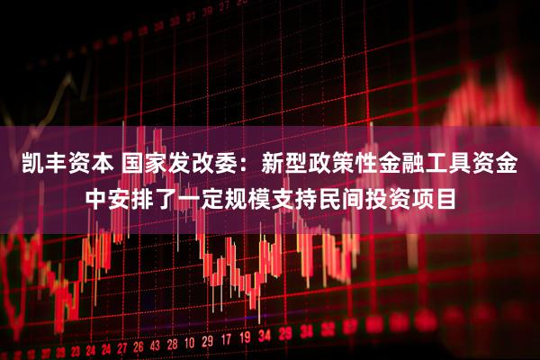凯丰资本 国家发改委：新型政策性金融工具资金中安排了一定规模支持民间投资项目