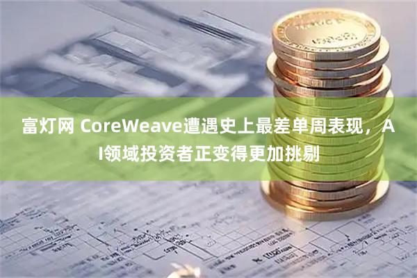 富灯网 CoreWeave遭遇史上最差单周表现，AI领域投资者正变得更加挑剔