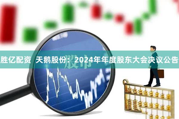 胜亿配资  天鹅股份：2024年年度股东大会决议公告